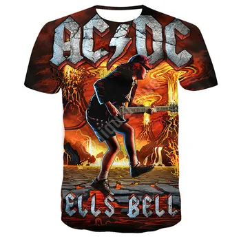 Bărbați metal rock band t shirt de Vară cu mânecă scurtă T-shirt pentru Bărbați plus dimensiune T-shirt pentru bărbați hip-hop-ul de imprimare 3D confort T-shirt