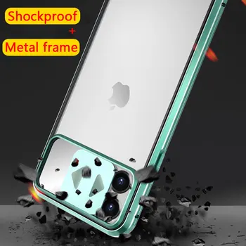 Slide Camera de Protecție a Lentilei Telefon Caz Pentru iphone 11 Pro Max XR XS Max SE 2020 Magnetic de Adsorbție Sticla Capac Spate