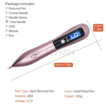 Hot 9 Nivel cu Laser, cu Plasmă Pen Kit LCD Tatuaj cu Laser de Ștergere Aluniță Masina Fata de Îngrijire a Pielii Tag-ul Îndepărtarea Pistrui Neg Dark Spot Remover
