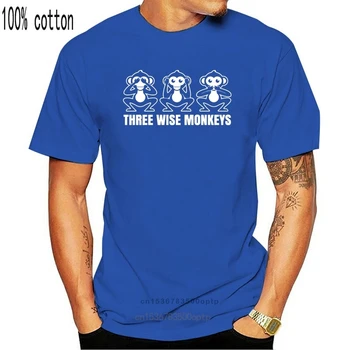 Trei Maimuțe Înțelepte Fabula Poveste Vedea Auzi Nu Vorbești De Rău Barbati Femei Copii T-Shirt Moda Barbati Moda Tricouri Imprimate
