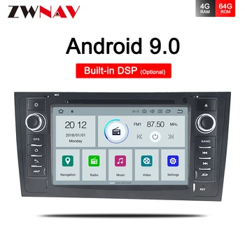 Masina de Player Multimedia GPS 2 Din Android 9.0 DVD Automotivo Pentru Audi/A6/S6/RS6 1997-2005 Allroad 2000-2006