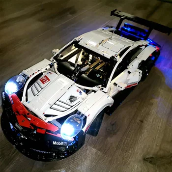 Lumina LED-uri Kit Pentru 42096 Technic Pentru Porsche 911 RSR Masina Caramida Jucării(Nu se Includ în Model) Set de Iluminat