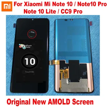 Original, cel Mai bun AMOLED Marginea Display LCD Pentru Xiaomi MI Nota 10 CC9 Pro Touch Screen Digitizer Asamblare Nota 10 Lite Telefon Pantalla