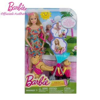 Barbie Originale Marca Duci Puii Playset Păpușă Jucărie, fără să ajungeți Pretinde Barbie Jucarie Caine Minunat CNB21 Boneca Modul Cadou de Ziua de nastere