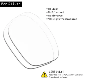 SmartVLT ochelari de Soare, Lentile de Înlocuire pentru Oakley Sliver - HD Clare