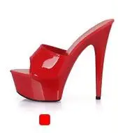 2019 Înaltă Calitate Pantofi Femei cu toc 15cm Diapozitive,Transparente Jos 11 Culori,Tocuri Subtiri ,Platforme Podium Model de Pantofi
