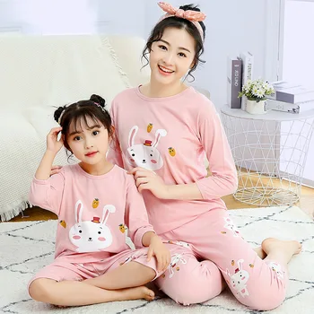 De vară pentru Copii Pijamale Copii Baieti Haine de Bumbac Fete Pijamas Mama Copii Pijamale, Îmbrăcăminte Costum Tricou+short Pijamale Seturi