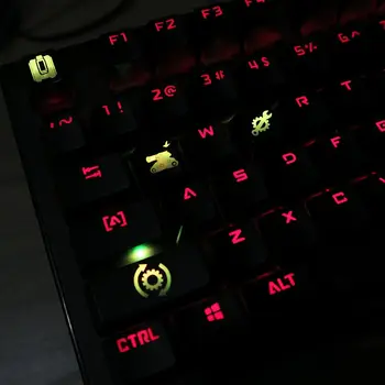 4 chei/set iluminare din spate AU capace cheie pentru switch-uri MX ABS Mecanice Keyboard keycap pentru Overwatch gamer Mila DVA Genji Roadhog