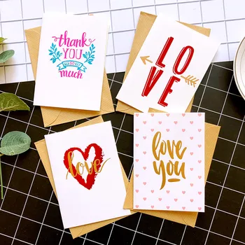 Mini Felicitari De Ziua De Nastere Carduri Fericit Ziua De Nastere Metalic De Aur Vă Mulțumesc Carduri Dragoste Valentine