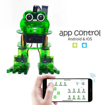 NOU! Keyestudio DIY 4-DOF Robot Kit Broasca Robot pentru Arduino Nano Grafic de Programare/de Sprijin IOS &Android APP Control