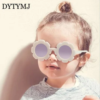 DYTYMJ Floare de Soare Copil Drăguț Ochelari de Soare pentru Copii Rotund Gafas Copii ochelari de Soare pentru Copii Fata/Baiat Oculos De Sol UV400