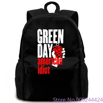 Noua Green Day Ecran de Fum Negru Rece Slim Fit Scrisoarea Imprimate femei barbati rucsac laptop călătorie școală adult student