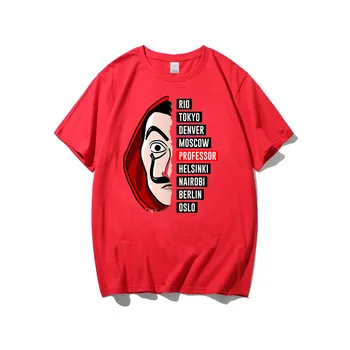 La Casa De Papel T Camasa Barbati Amuzant Bani Jaf Graphic Tee Top de Vară Casă de Hârtie Kawaii tricou Unisex Supradimensionat Tricou de sex Masculin