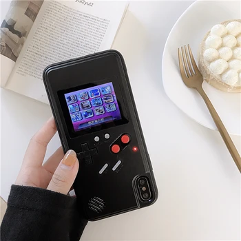GB Gameboy Tetris Cazul în care Telefonul pentru Huawei P40 P30 P20 Mate 30 Nova 3 4 5 Pro Y9s Onoare 8X 9X 20 de Super-Maria Joc Capacul de Protecție