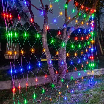 Lumina Led String Net Lumină 220V Colorate 8 Modul de Nunta de Decorare de Crăciun Zână Lampa Șir Festival în aer liber Lampa de Gradina Noi