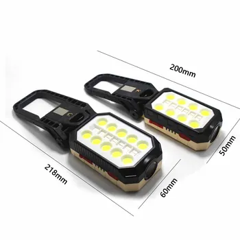 Portabil USB cu LED-uri RechargeableCOB Built-in baterie de Pliere Lumina de Lucru Pentru Reparații Auto Lumina Camp Camping Lanterna de Vanatoare