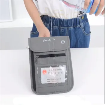 Nailon Anti-Furt Pașaport de Călătorie Sac de Gât Blocare Telefon de Portofel Husă pentru Bărbați și Femei Mini Crossbody Sac