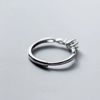 Coreea de Cald Stil Pur Argint 925 Delicate Moda Opal Deschide Inel Reglabil de Bijuterii pentru Femei
