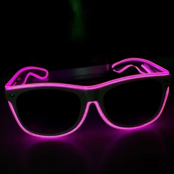 Lumină intermitentă Petrecere ochelari de Soare LED EL Sârmă Ochelari cu Led-uri Luminoase de Partid Iluminat Decorativ Clasic Cadou Luminos