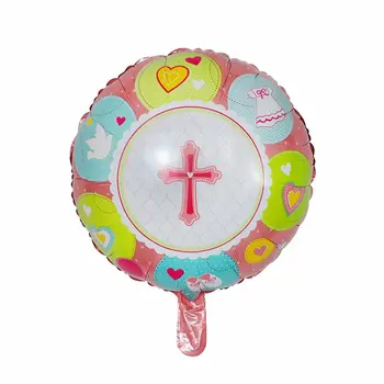 10buc New Cross Baloane Folie Paști baloane Botez Prima Comuniune Euharistie Religioase Decoratiuni Partid Isus Rusalii