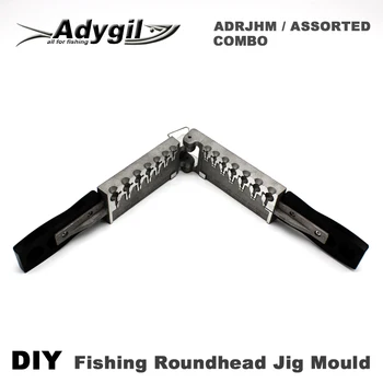 Adygil DIY Pescuit Roundhead Jig Mucegai ADRJHM/ASORTATE COMBO 1/32oz, 1/16oz, 1/8oz, 1/4oz, 5/16oz, 3/8oz, 1/2oz 7 Cavități