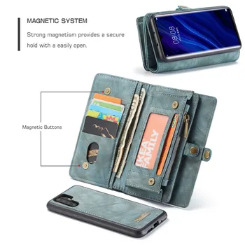 Magnetic Detașabil Portofel Caz Pentru Huawei P30 Pro P30 Lite Piele Flip Cover Pentru Huawei P30 Nova 4E Telefon de Acoperire Saci