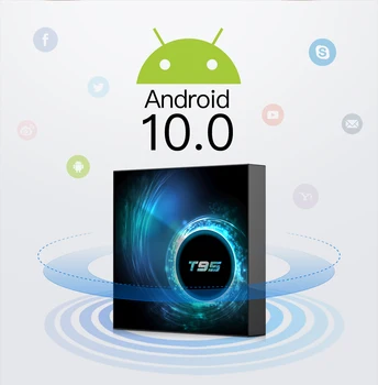 T95 H616 Smart TV Box Android 10 4GB, 32GB 64GB Allwinner H616 Quad Core 1080P 6K HD 60fps Media player 2GB 16GB Set top box