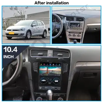 Android 9.0 Tesla Masina de stil Navi GPS multimedia Pentru Volkswagen/VW golf 2010-2018 auto stereo radio casetofon Nu DVD unitate cap