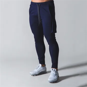 Bărbați Sală de Fitness Pantaloni de Funcționare în aer liber Jogger Pants Barbati Culturism Slim Fundul Picior Deschidere cu Fermoar Pantaloni