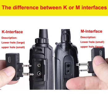 Walkie Talkie Hands-free cu Cască Bluetooth K/M Tipul de Căști Portabile Două Fel de Radio cu Căști fără Fir Pentru Motorola Baofeng