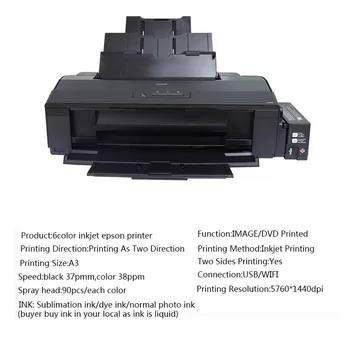 Vilaxh Pentru Epson A3 Inkjet L1800 Imprimanta cu WIFI
