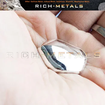 Galiu Metal 99.99% Puritate 100 g, de către Changsha Bogat-Metale
