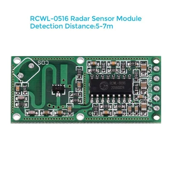 5PCS RCWL-0516 cuptor cu Microunde Radar Senzor Smart Switch Module Corpul Uman Inducție Modulul 5-7M Distanta de Detectie 4-28V 100mA