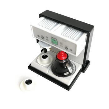 Casă de păpuși 1:12 Miniatură Bucătărie Expresso Cafea Mașină cu Oala Set de Ceasca YH-17