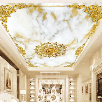 Personalizate Orice Dimensiune Murală Tapet Modern în Stil European Model de Marmură, Tapet Living Hotel de Lux Tavan 3D Pictura pe Perete