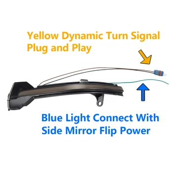 Dinamic Turn Semnal de Lumină LED-uri Laterale Aripa Oglinda Retrovizoare Indicator de Semnalizare Lumina Pentru BMW 5 6 Seria 7 F10 F11 F07 F06 F12 F13