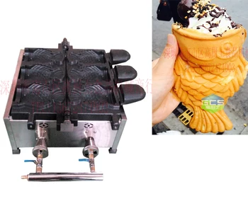 Tip gaz inghetata Taiyaki mașină de Gheață ceram filtru de con
