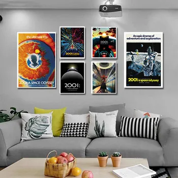 Science Fiction, Film De Aventuri 2001 A Space Odyssey Arta De Perete Decor Tablou Print Pe Panza Poster Imagini De Decor Acasă