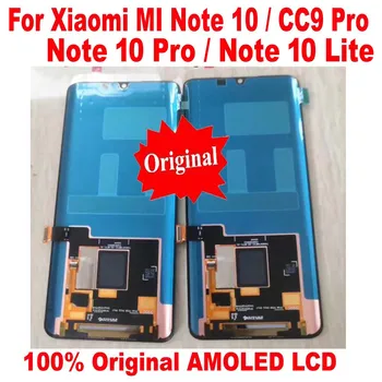 Original AMOLED Pentru Xiaomi Mi CC9 Pro Nota 10 Display LCD Touch Ecran Digitizor de Asamblare Nota 10 Lite Sticlă Senzor de Pantalla