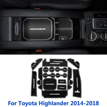Pentru Toyota Highlander XU50 50 2016 2017 2018 Masina Groove Poarta Slot de Cauciuc Non-alunecare Mat Ușă Interioară Cupa Pad Accesorii