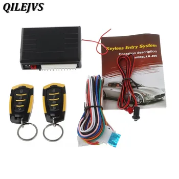 QILEJVS 433MHz 12V Auto Alarma Auto Telecomanda de Închidere centralizată a ușilor Vehiculului, Sistem de Intrare fără cheie Kit