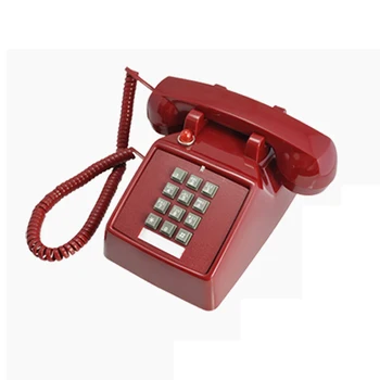 Cu fir de culoare Retro Acasă Telefoane Analogice Clasice Telefon Roșu Antic de Epocă Vechi de Moda Telefoanele Fixe pentru Casa Hotel Birou