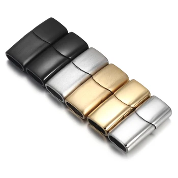 2Clasps din Oțel Inoxidabil Incuietoare Magnetică Gaura 8*4mm 10*5mm 12*6mm pentru Cablul de Piele Magnet Dantela Catarama Bratara Bijuterii DIY Face