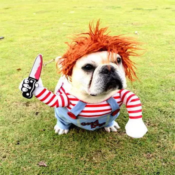 Halloween Costume de Câine de Companie Amuzant Haine Reglabil Câine Cosplay Costum Seturi de Noutate Îmbrăcăminte pentru Mediu pentru Câini de talie Mare Bulldog, Pug