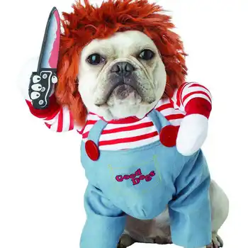 Halloween Costume de Câine de Companie Amuzant Haine Reglabil Câine Cosplay Costum Seturi de Noutate Îmbrăcăminte pentru Mediu pentru Câini de talie Mare Bulldog, Pug