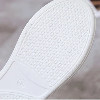 Femei Indesata Adidași 2019 Iarnă Ascunse Toc Scurt de Pluș Alb Cald Adidasi Casual din Piele Femei Pantofi de Iarna Cald Adidas