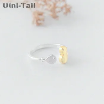 Uini-Coada hot nou argint 925 grup de pești mici de deschidere inel coreea moda bijuterii drăguț en-gros GN790