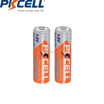 15BUC PKCELL 2500mWh 1.6 V AA Ni-Zn baterii AA Baterie Reîncărcabilă Supra-curent de Protecție NI ZN baterii pentru Jucarii Camera