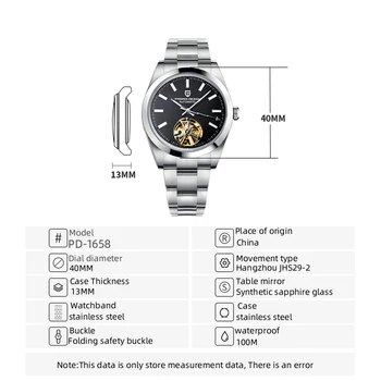 PAGANI Design 2020 Nou Tourbillon Ceas Automatic Barbati din oțel inoxidabil Ceasuri Mecanice Pentru Barbati Brand de Lux ceasuri reloj hombre