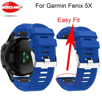 Moale Eliberare Rapidă Kit Banda Curea Pentru Garmin Fenix 5X GPS Ceas Inteligent Brățară pentru Fitness Garmin Fenix 5X pentru Garmin Fenix 3 ORE